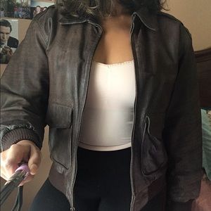 Authentic LONDON FOG leather jacket 🍇